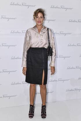 Milan Fashion Week, Women Spring Summer 2017. Milano, Moda Donna, Primavera Estate 2017. SALVATORE FERRAGAMO front row Pictured: Lola Schnabel  Copyright: xRiccardoxGiordanoxSickix