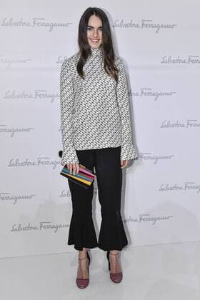Milan Fashion Week, Women Spring Summer 2017. Milano, Moda Donna, Primavera Estate 2017. SALVATORE FERRAGAMO front row Pictured: Melousine Ruspoli  Copyright: xRiccardoxGiordanoxSickix