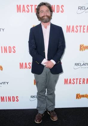 September 26, 2016 - Hollywood, CA, United States - 26 September 2016 - Hollywood, California. Zach Galifianakis. Premiere of Relativity Media s Masterminds held at The TCL Chinese Theatre. Photo Credit: AdMedia Hollywood United States - ZUMAa123