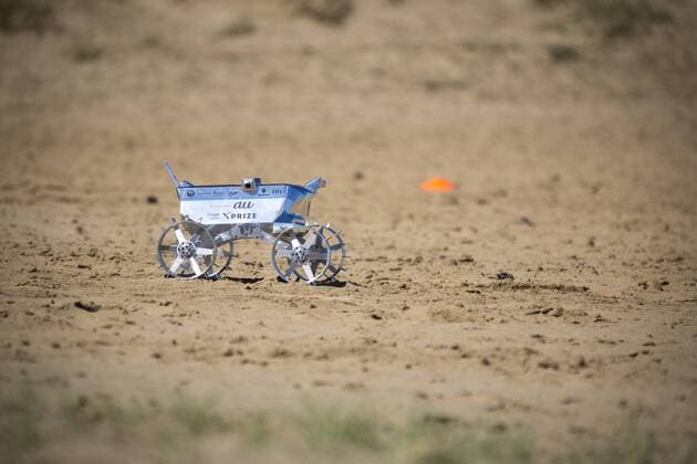 September 27, 2016 - Tottori, Tottori Prefecture, Japan - Hakuto s rover PFM3 pre-flight model is seen being tested by team ispace, Tohoku University researchers and students in Tottori Sand Dunes, Tottori Prefecture, Japan on September 27, 2016. Mounted on AstroboticÃ¢â‚¬â„¢s Ã¢â‚¬Å PeregrineÃ¢â‚¬Â lander, HAKUTOÃ¢â‚¬â„¢s rover will be launched from the Earth by SpaceXÃ¢â‚¬â„¢s Falcon 9 rocket, and sent to lunar orbit. The Peregrine lander will achieve soft landing on the moon. The rover is then deployed onto the MoonÃ¢â‚¬â„¢s surface..(Photo by Richard Atrero de Guzman NURPhoto) Tottori Japan  - ZUMAn230