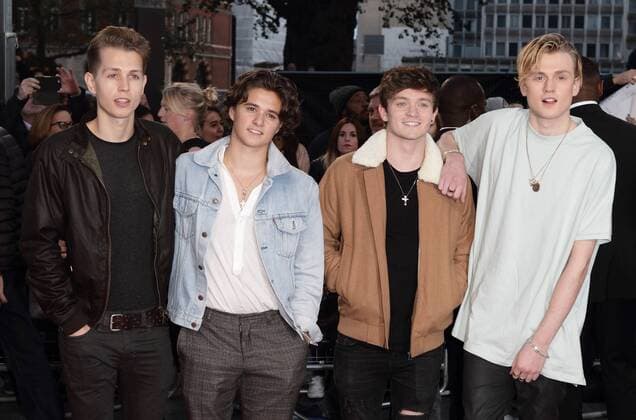 British pop band The Vamps attending the Deepwater Horizon film premiere, at Cineworld Empire Leicester Square in London. SEPTEMBER 26th 2016  GBHx163122