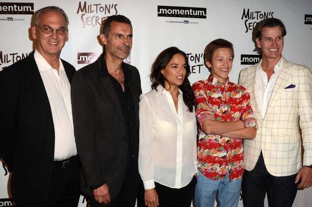 LOS ANGELES - SEP 27: Fred Fuchs, Barnet Bain, Michelle Rodriguez, Percy Hynes White, Sean Buckley at the Milton s Secret Premiere at the TCL Chinese 6 Theaters on September 27, 2016 in Los Angeles, CA  Copyright: xHPAx
