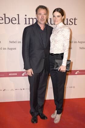 Sebastian Koch und Fritzi Haberland bei der Premiere des Kinoifilms Nebel im August im City Kino. München, 27.09.2016 Foto:xP.xSchönbergerx xFuturexImage