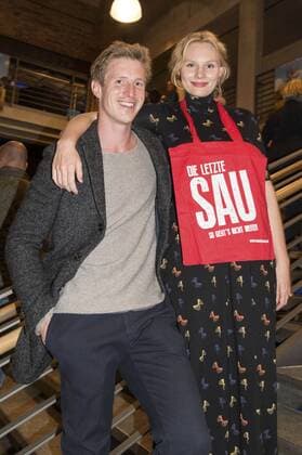 Golo Euler und Rosalie Thomass bei der Premiere des Kinofilms Die Letzte Sau im Kino in der Kulturbrauerei. Berlin, 27.09.2016 Foto:xK.xWernerx xFuturexImage