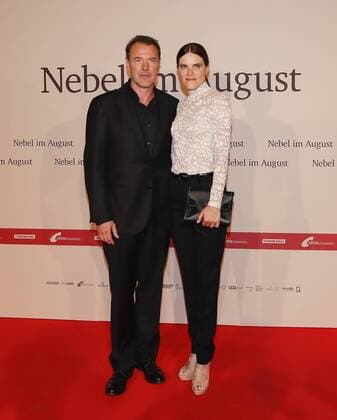 Filmpremiere Nebel im August im Foto: Sebastian Koch (als Klinikdirektor Dr. Werner Veithausen) , Fritzi Haberlandt ( als Schwester Sophia) Buchautor: Robert Domes, Regie: Kai Wessel Produzent: Ulrich Limmer, mit Ivo Pietzcker ( als Ernst Lossa) , Jule Hermann ( als Nandl) Drama ueber den Euthanasie Mord am 13- jährigen Ernst Lossa im deutschen Nationalsozialismus in Muenchen, Deutschland am 27.09.2016