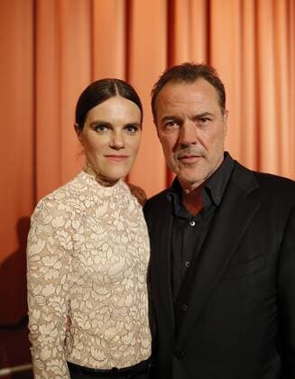 Filmpremiere Nebel im August, im Foto : Sebastian Koch (als Klinikdirektor Dr. Werner Veithausen) , Fritzi Haberlandt ( als Schwester Sophia) Buchautor: Robert Domes, Regie: Kai Wessel Produzent: Ulrich Limmer, mit Ivo Pietzcker ( als Ernst Lossa) , Jule Hermann ( als Nandl) Drama ueber den Euthanasie Mord am 13- jährigen Ernst Lossa im deutschen Nationalsozialismus in Muenchen, Deutschland am 27.09.2016