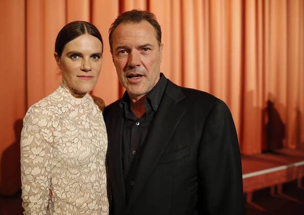 Filmpremiere Nebel im August, im Foto : Sebastian Koch (als Klinikdirektor Dr. Werner Veithausen) , Fritzi Haberlandt ( als Schwester Sophia) Buchautor: Robert Domes, Regie: Kai Wessel Produzent: Ulrich Limmer, mit Ivo Pietzcker ( als Ernst Lossa) , Jule Hermann ( als Nandl) Drama ueber den Euthanasie Mord am 13- jährigen Ernst Lossa im deutschen Nationalsozialismus in Muenchen, Deutschland am 27.09.2016