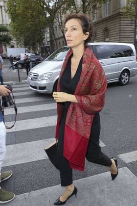 Audrey Azoulay ( Ministre de la Culture ) CELEBRITES : Defile pret a porter Lanvin - Paris - 28 09 2016 GwendolineLeGoff Panoramic 