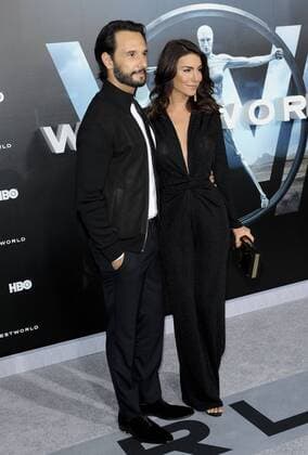 Rodrigo Santoro & Melanie Fronckowiak WESTWORLD SERIES PREMIERE Hollywood Patrick Rideaux PicturePerfect