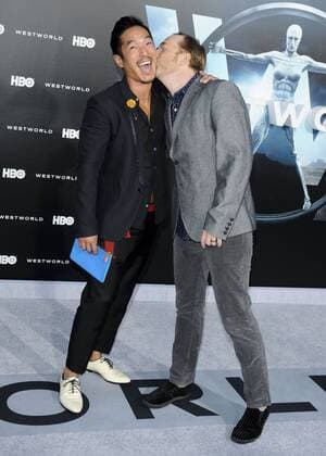 Leonardo Nam & Ptolemy Slocum WESTWORLD SERIES PREMIERE Hollywood Patrick Rideaux PicturePerfect