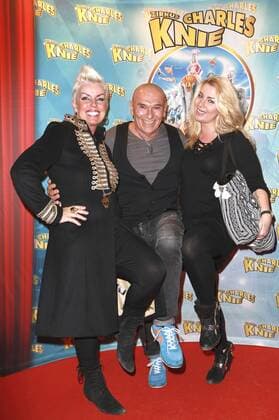 Claudia Gülzow mit Tochter Kendra und Peter Sebastian bei der Premiere des neuen Programms vom Zirkus Charles Knie auf der Horner Rennbahn. Hamburg, 28.09.2016 Foto:xgbrcix xFuturexImage