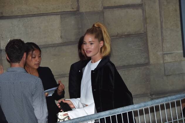 Doutzen Kroes CELEBRITES : Collection PUMA by Rihanna - PUMA x Fenty - Fashion Week de paris - Pret a porter Printemps Ete 2017 - 28 09 2016 LionelUrman Panoramic 