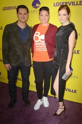 LOS ANGELES - SEP 29: Matt McGorry, Darby Stanchfield, Sara Ramirez at the Loserville Premiere at the ArcLight Hollywood Theaters on September 29, 2016 in Los Angeles, CA  Copyright: xHPAx