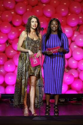 Jana Pallaske und Motsi Mabuse bei der Verleihung des InTouch Award 2016 in der Nachtresidenz. Düsseldorf, 29.09.2016 Foto:xC.xHardtx xFuturexImage