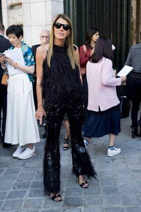 Paris Fashion Week - Prominente vor der Hermes Modenschau Anna Dello Russo CELEBRITES : arrival show Hermes - Paris - 03 10 2016 JBAutissier Panoramic 