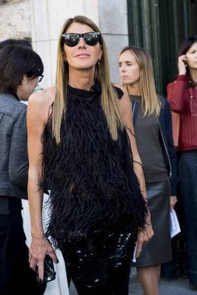 Paris Fashion Week - Prominente vor der Hermes Modenschau Anna Dello Russo CELEBRITES : arrival show Hermes - Paris - 03 10 2016 JBAutissier Panoramic 
