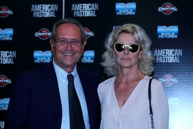 American Pastoral Filmpremiere in Rom Italy: Premiere of film American Pastoral Italian actress Monica Guerritore with her husband Roberto Zaccaria during Premiere in Cinema Barberini of film American Pastoral  MatteoxNardone