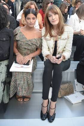 Paris Fashion Week - Chanel: Prominenz 212137 Serge Arnal Starface 2016-10-04 Paris France Paris Fashion Week. Défilé PAP Printemps-Eté 2017. Chanel. Peolple Bruni-Sarkozy, Carla; Diaz, Lisa-Kaindé  Copyright: xSergexArnalx xStarfacex STAR_212137_012
