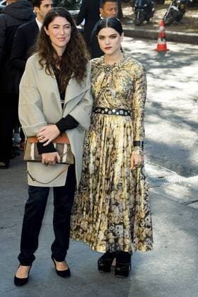 Stephanie di Giusto and Stephanie Sokolinski Soko CELEBRITIES : arrivals Chanel - Paris - 04 10 2016 JBAutissier Panoramic 