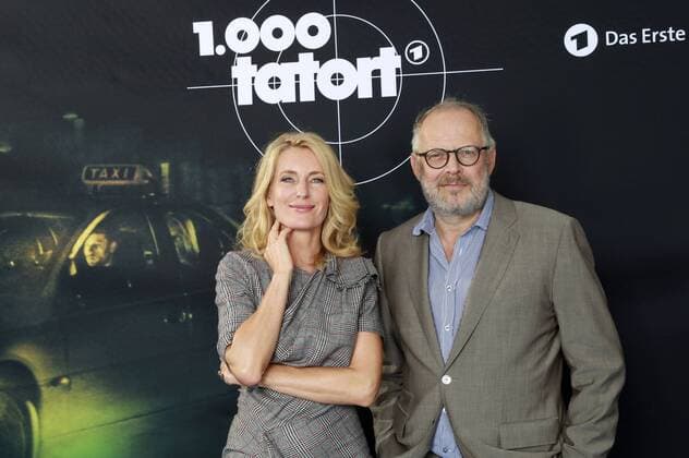Maria Furtwängler und Axel Milberg beim Fototermin zur 1000. Tatort-Episode Tatort - Taxi nach Leipzig im Lichtwerk Altona. Hamburg, 04.10.2016 Foto:xH.xHartmannx xFuturexImage