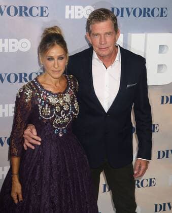 October 4, 2016 - New York, New York, U.S. - Actress SARAH JESSICA PARKER and THOMAS HADEN CHURCH attend the New York premiere of the HBO series Divorce held at the SVA Theater. New York U.S. - ZUMAk03_