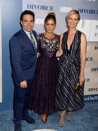 October 4, 2016 - New York, New York, U.S. - Actors MARIO CANTONE, SARAH JESSICA PARKER and CYNTHIA NIXON attend the New York premiere of the HBO series Divorce held at the SVA Theater. New York U.S. - ZUMAk03_