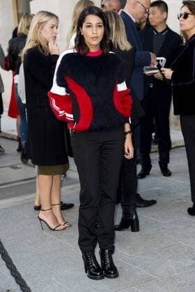 Leila Bekhti - Prominente am Rande der Vuitton Modenschau - Paris - 05 10 2016 JBAutissier Panoramic 