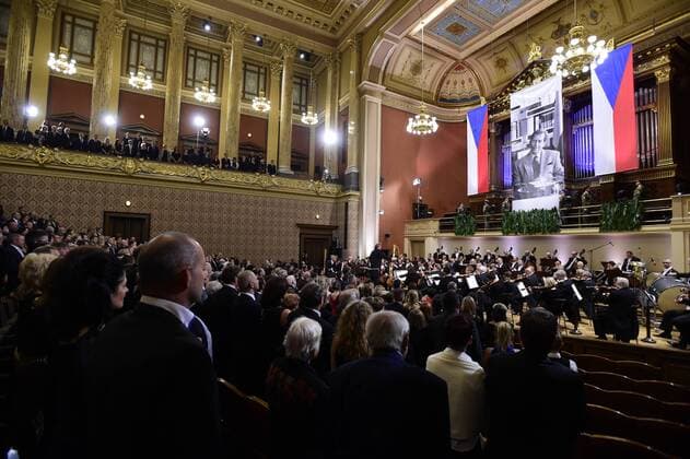 A concert to pay tribute to Havel and to commemorate his 80th birth anniversary starts in the Dvorak Hall of Rudolfinum in Prague, Czech Republic, October 5, 20016. (CTKxPhoto RomanxVondrous) CTKPhotoP201610051024201  _VND1121