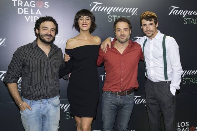 Cristian Vazquez Belen Cuesta, Daniel Gizman and Jose Ballesta during the premiere of Los tragos de la vida directed by Daniel Guzman at Infanta Isable theatre in Madrid. October 05, 2016.  (20161005033)