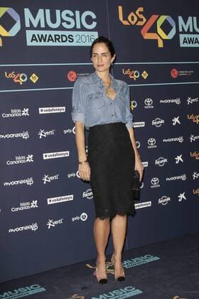 Los 40 Music Awards Pressetermin in Madrid Cena Nominados Los 40 Music Awards Carolina Adriana Herrera Madrid 05 10 2016 482 Cordon Press Photo by Paco Suarez Abad Cordon Press  PacoxSuarezxAbad