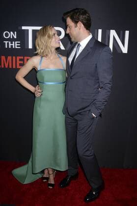 Emily Blunt mit Ehemann John Krasinski bei der Premiere des Kinofilms The Girl on the Train im Regal E-Walk Stadium 13. New York, 04.10.2016 Foto:xD.xVanxTinex xFuturexImage