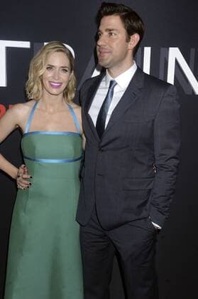 Emily Blunt mit Ehemann John Krasinski bei der Premiere des Kinofilms The Girl on the Train im Regal E-Walk Stadium 13. New York, 04.10.2016 Foto:xD.xVanxTinex xFuturexImage