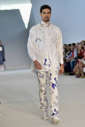 Minas Trend in Belo Horizonte - Lucas Magalhaes Modenschau BELO HORIZONTE, MG - 06.10.2016: MINAS TREND OUTONO INVERNO 2017 - Parade Lucas Magalhaes designer during the nineteenth edition of the Minas Trend - Autumn Winter 2017 held in Expominas in Belo Horizonte, MG. on the morning of Thursday (06). x1211669x  MourãoxPanda