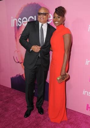 October 6, 2016 - Los Angeles, CA, United States - 06 October 2016 - Los Angeles, California. Larry Wilmore, Issa Rae. Premiere of HBO S new comedy series Insecure held at Nate Holden Performing Arts Center. Photo Credit: AdMedia Los Angeles United States - ZUMAa123