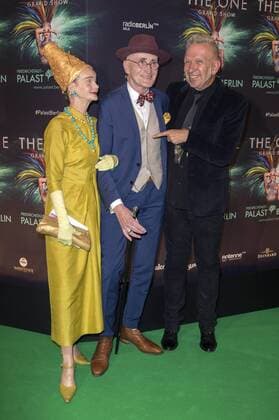 Britt Kanja, Günther Krabbenhöft, Jean Paul Gaultier bei der Weltpremiere von The One Grand Show im Friedrichstadt-Palast. Berlin, 06.10.2016 Foto:xK.xWernerx xFuturexImage