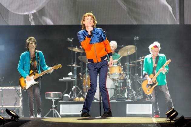 October 7, 2016 - Indio, California, U.S - RONNIE WOOD, MICK JAGGER, CHARLIE WATTS and KEITH RICHARDS of The Rolling Stones perform live during Desert Trip music festival at the Empire Polo Club in Indio, California Indio U.S. - ZUMAs135