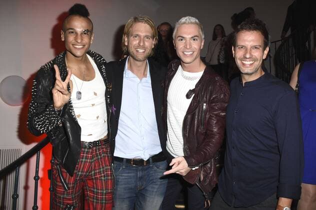 Prince Damien, Robin Bade, Julian David und Florian Stadler bei der 6. Secret Fashion Show in der Alten Kongresshalle. München, 07.10.2016 Foto:xP.xSchönbergerx xFuturexImage