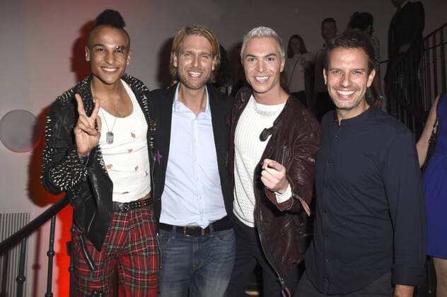 Prince Damien, Robin Bade, Julian David und Florian Stadler bei der 6. Secret Fashion Show in der Alten Kongresshalle. München, 07.10.2016 Foto:xP.xSchönbergerx xFuturexImage