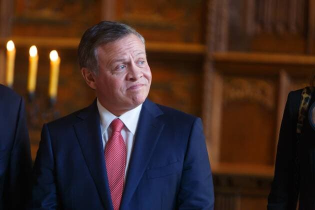 DEU, Deutschland, Nordrhein-Westfalen, Münster, 08.10.2016: Verleihung des Internationalen Preises des Westfälischen Friedens Eintrag in das Goldene Buch der Stadt Münster Abdullah II. bin al-Hussein, König des haschemitischen Königreichs von Jordanien