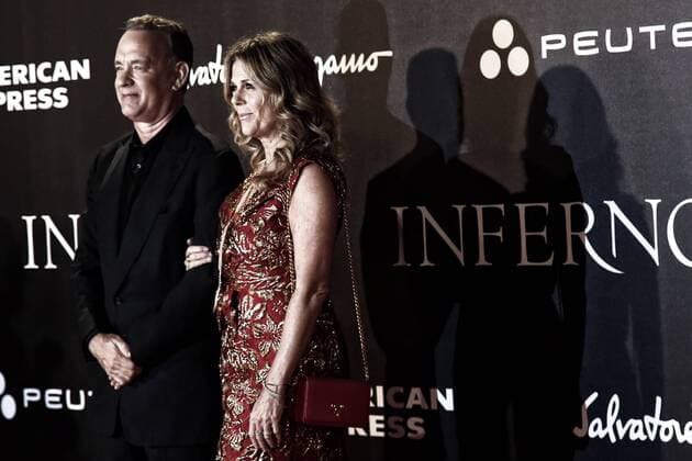 Tom Hanks with his wife Rita Wilkson - Florence 8th October 2016. Inferno World Premiere. SamanthaxZucchi