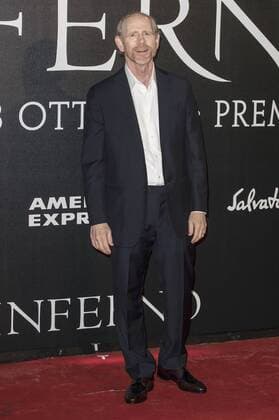Ron Howard bei der Weltpremiere des Kinofilms Inferno im Opernhaus. Florenz, 08.10.2016 Foto:xDaziramx xFuturexImage