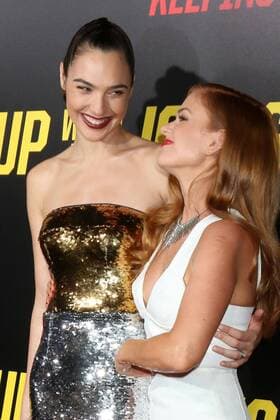 LOS ANGELES - OCT 8: Gal Gadot, Isla Fisher at the Keeping Up with the Joneses Red Carpet Event at the Twentieth Century Fox on October 8, 2016 in Los Angeles, CA  Copyright: xKathyxHutchinsx