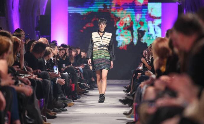 PXL_BIPA Fashion.hr, Ana Maria Ricov show 08.10.2016., Zagreb, Croatia - BIPA Fashion.hr at the tunnel Gric, Ana Maria Ricov show.  PetarxGlebov PIXSELL