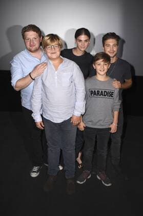 Roland Schreglmann, Lorenzo Germeno, Lisa Tomaschewsky, Luis Immanuel Rost und Jascha Rust bei der Premiere des Kinofilms Verrückt nach Fixi im Mathäser Filmpalast. München, 09.10.2016 Foto:xP.xSchönbergerx xFuturexImage