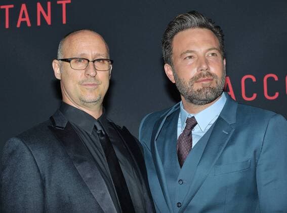 Ben Affleck and director Gavin O Connor arrive at the Los Angeles World Premiere of The Accountant at the TCL Chinese Theater in Los Angeles, California on October 10, 2016.  LAP20161010734 CHRISTINExCHEW