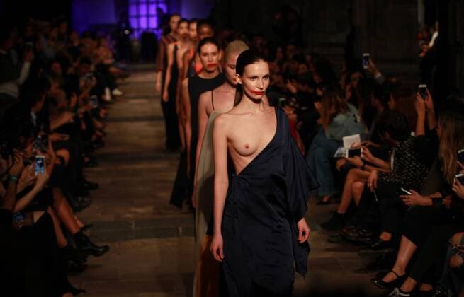 Themen der Woche Bilder des Tages Mexico City Fashion Week - Marika Vera Modenschau Models present creations by Mexican designer Marika Vera during the Mexico City fashion week, in Mexico City, Mexico, 10 October 2016. Mexico City fashion week !ACHTUNG: NUR REDAKTIONELLE NUTZUNG!  mex30 20161011-636117676402484450