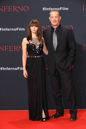 Tom Hanks und Felicity Jones, die beiden Schauspieler bei der Inferno Film Premiere am 10.10.2016 in Berlin Inferno Kino Premiere in Berlin, 2016 