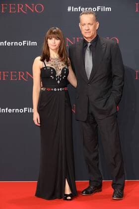 Tom Hanks und Felicity Jones, die beiden Schauspieler bei der Inferno Film Premiere am 10.10.2016 in Berlin Inferno Kino Premiere in Berlin, 2016 
