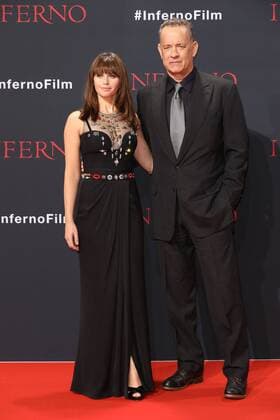 Tom Hanks und Felicity Jones, die beiden Schauspieler bei der Inferno Film Premiere am 10.10.2016 in Berlin Inferno Kino Premiere in Berlin, 2016 