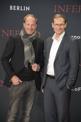 Johann von Bülow und Michael Müller bei der Premiere des Kinofilms Inferno im CineStar Sony Center. Berlin, 10.10.2016 Foto:xFredericx xFuturexImage
